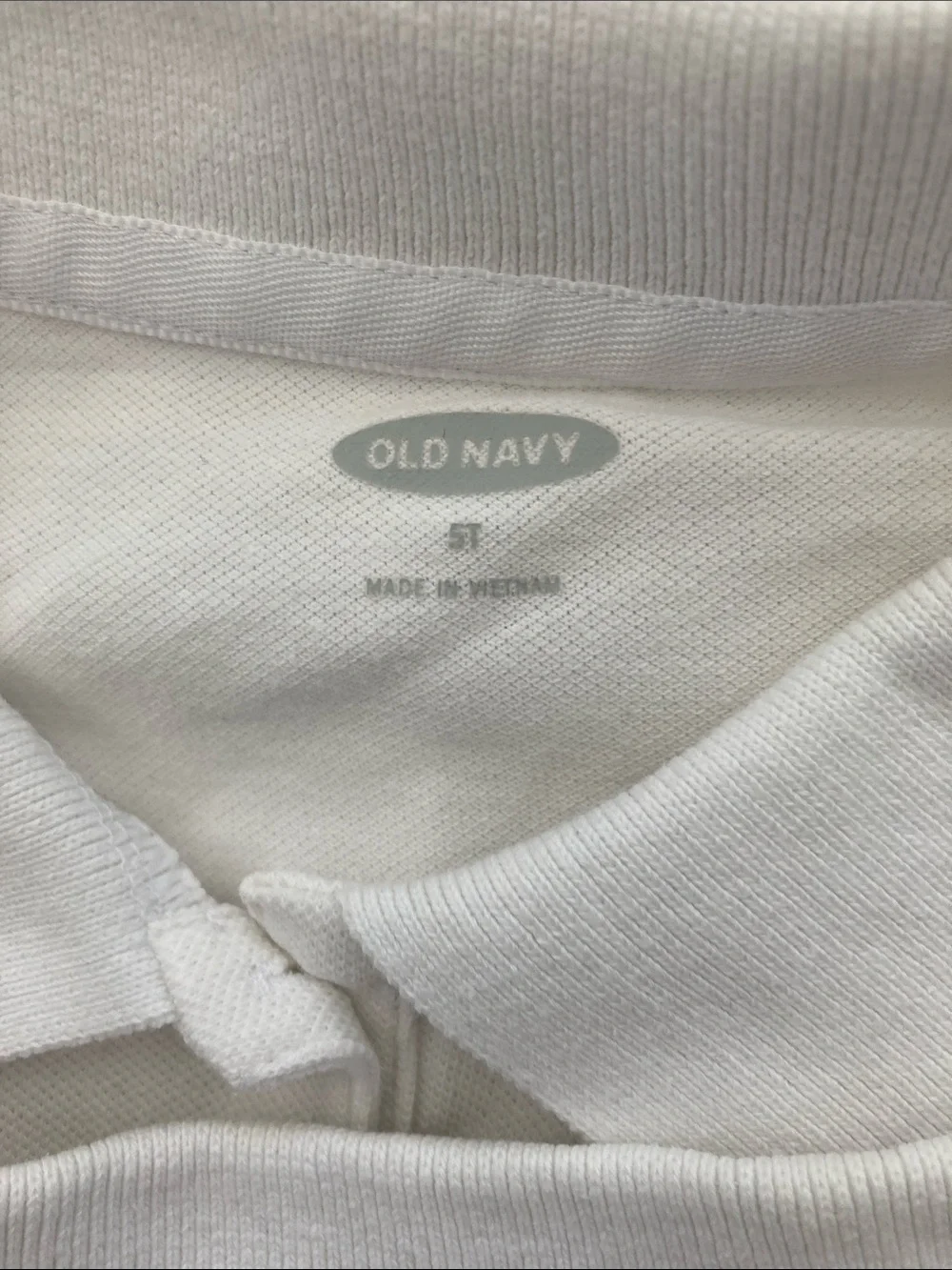 SALE! 50% Off Old Navy Kids Long-Sleeve White Polo Shirt - Classic School Top 5T
